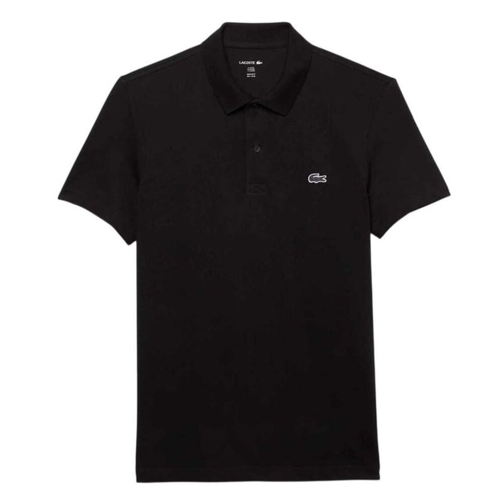 Lacoste Mens Chest Logo Regular Polo Shirt / Black